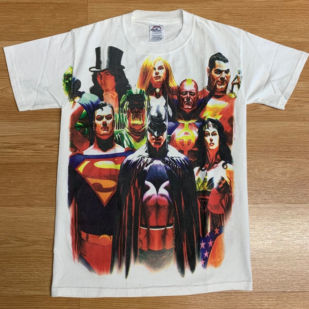 DC Comics White Superhero Graphic Tee